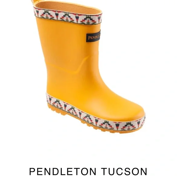 Pendleton Tucson Kids Yellow Patterned Boots - Picture 1 of 7